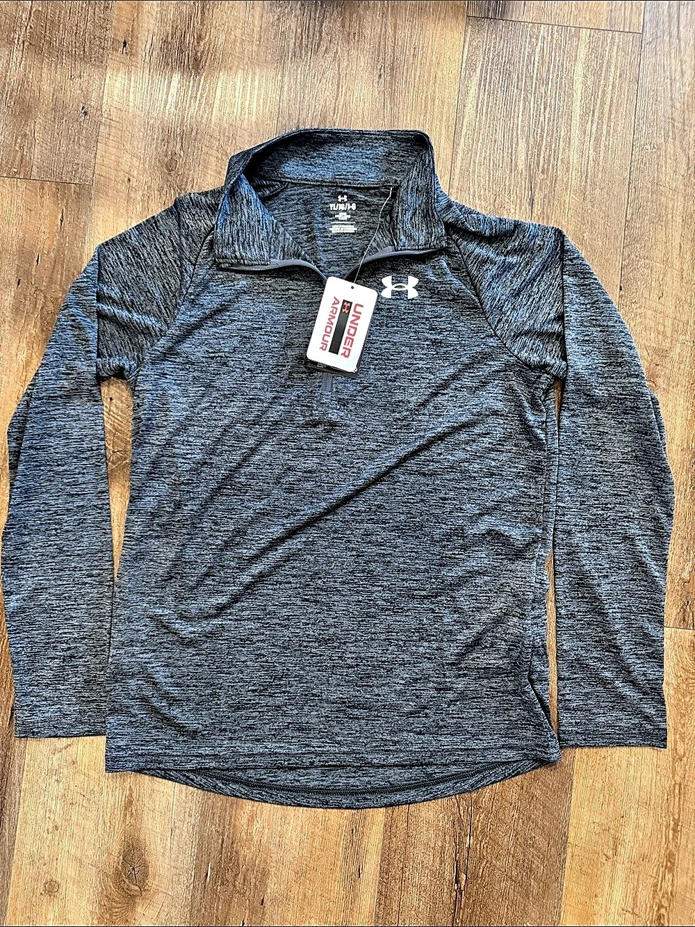 Boys Under Armour UA Tech 2.0 1/2 Zip Boys Gray size Large
